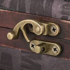 5pcs Set Vintage Furniture Accessories Jewellery Box Suitcase Lock Hook Case Hasp Hook Hinge Latch Bronze Vintage Furniture Jewelry Hooks Furniture Accessories