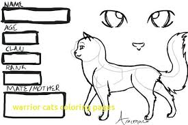 Warrior Cat Coloring Pages Picture Whitesbelfast
