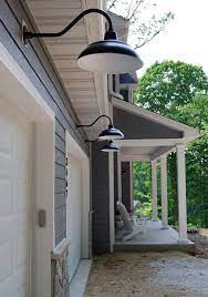 14 Satin Black Warehouse Shade With Gooseneck Barn Lighting Farmhouse Lighting Garage Lighting