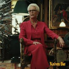 The official instagram account for #knivesout. Knives Out Gif By Knives Out Find Share On Giphy Jamie Lee Curtis Movies Jamie Lee Curtis Captain America Movie