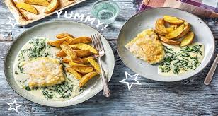 Seehecht In Spinat Sahne Sosse Dazu Kartoffelspalten Aus Dem Ofen Rezept Rezepte Lebensmittel Essen Essen
