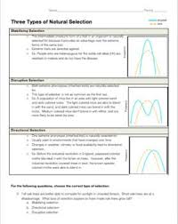 This Worksheet Gives Students A Chance To Practice Interpreting Data To Determine If A Population I Biology Lessons Life Science High School Natural Selection