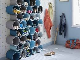 Comment Realiser Un Porte Chaussures En Tubes Pvc Rangement Echarpes Porte Chaussures Rangement Chaussures