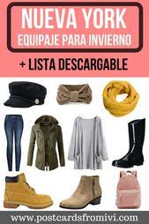 Que Ropa Llevar A Nueva York En Invierno Lista Descargable Postcards From Ivi Viajes De Invierno Ropa Para Viaje Invierno Trajes De Viaje