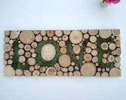 You can also use a popsicle stick to help press the photo in to place. Wood Slice Wall Art With Recycled Wood Lotus Flower Etsy Wood Slice Art Recycled Wood Wood Slices