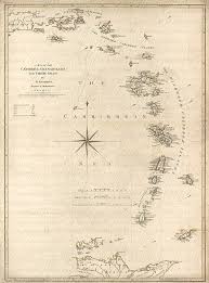 Map Of The Caribbean Sea From The 1700s 114 Map West Indies