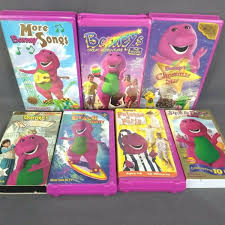 Barney & friends vhs lot including: Barney Vhs Lot Of 7 All Aboard Chrismas Barney Barney Friends Adventure Movie