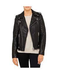 Minimalist Biker Jacket Pebbled