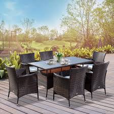Black dining sets can make a great addition to your kitchen, dining room or breakfast nook. 6 Person Garden Dining Sets You Ll Love Wayfair Co Uk