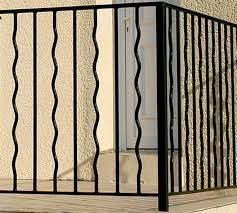 Installation avec points de fixation, pinces au sol ou rail. Garde Corps Pour Balcon En Fer Prepeint Mistral Haut 97cm X Larg 146cm Leroy Merlin