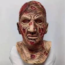 crazy freddie vs jason halloween mask horror movie makeup
