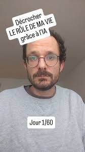 J'ai demandé à l'intelligence artificielle de me faire décrocher le rôle de  ma vie en l'espace de deux mois. Souhaitez-moi du succès. Et désolé  d'avance si ça me fait faire des choses qui gossent. Je ...