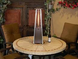They are shaped like a pyramid, with 3 or 4 sides, the top part usually consisting of a metal mesh wiring through which you can see the burner tube. 6 Best Tabletop Patio Heaters For 2021 Compact Warm Gas And Electric