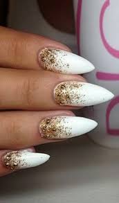 Acrylic nails can cause mild infections if not applied properly, leading to damage to the natural nail bed. Best Nails White Acrylic Gold 53 Ideas White Nails With Gold Gold Acrylic Nails Gold Nails