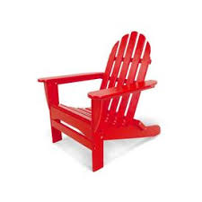 Polywood Classic Adirondack Sunset Red Plastic Stationary Adirondack Chair S With Slat Seat Lowes Com Rustic Outdoor Furniture Rustic Furniture Colorful Furniture