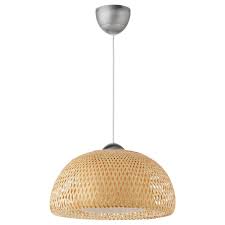 Boja Suspension Rotin Bambou Ikea In 2020 Pendant Lamp Shade Pendant Lamp Ceiling Lights