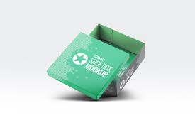 Mailing box mockup featuring a solid color backdrop. 20 Shoe Box Packaging Mockup Templates Psd Creativebonito Com