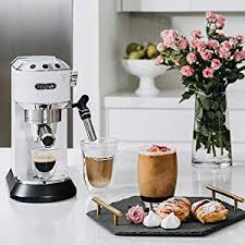 Maybe you would like to learn more about one of these? De Longhi Ec685w Dedica Deluxe Pump Espresso Machine With Premium Adjustable Frothing Wand In Matte White Amazon Ca Home