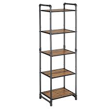 Making iron racks for morden home racks and stand for kitchen windows grill scroll diy design stainless steel kitchen utensils rack best kitchen storage racks wall mounted kitchen shelves stainless steel racks for home diy window grills fabrication windows grill. Buy Vasagle Bathroom Shelf 5 Tier Diy Storage Rack Industrial Style Extendable Plant Stand With Adjustable Shelf For Living Room Bathroom Balcony Kitchen Rustic Look Ubsc25bx Online In Vietnam B07gt27xdj