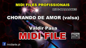 Toda noite é o mesmo número de bestas. Midi File Chorando De Amor Valsa Valdir Pasa Youtube