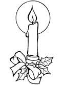 Christmas Candles Coloring Pages