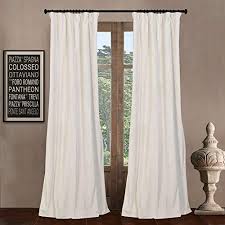 52 W X 96 L Set Of 2 Panels Pinch Pleat 90 White Lin Https Www Amazon Com Dp B079jkxqbl Ref Cm Solid Curtains Off White Curtains Patio Door Curtains