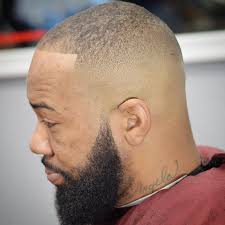 Super clean lines on short beard fade. Fade Bald Hairstyle With Beard Bpatello