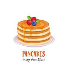 Vector Pancakes Illustration Baking With Syrup And Blueberries And Pancake Drawing Cake Vector Cartoon Pancakes