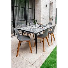 Hartman Milan Ceramic Dining Table Bunnings Warehouse In 2020 Ceramic Dining Table Dining Table Outdoor Dining Table