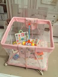 Dolls House Ooak Handmade Playpen And 8 Tiny Toys Including Vintage Fisher Price Doll House Playpen Miniature Dolls