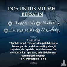 Doa Untuk Mudah Bersalin Orang Tua Doa Nama Anak