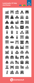 Download Landmarks Of Italy And Rome Icon Pack Available In Svg Png Eps Ai Icon Fonts Icon Pack Rome Italy