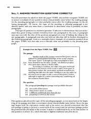 (d) they need to unwind the sails. Skill 7 8 9 419 436 402 Reading Skill 7 Answer Transition Questions Correctly You Will Sometimes Be Asked On Both The Paper Toefl Test And The Course Hero