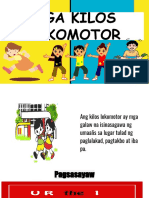 Lokomotor bukan lokomotor worksheet : Grade 1 P E Kilos Lokomotor