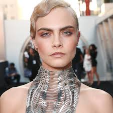 Cara Delevingne Channels Past and Future With Silver Toupee