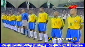 منتخب البرتغال لكرة القدم (بالبرتغالية: ØªØ´ÙƒÙŠÙ„Ø© Ù…Ù†ØªØ®Ø¨ Ø§Ù„Ø¨Ø±Ø§Ø²ÙŠÙ„ ÙÙŠ Ù†Ù‡Ø§Ø¦ÙŠ ÙƒØ£Ø³ Ø§Ù„Ù‚Ø§Ø±Ø§Øª 1997 Ø§Ù„Ù†Ø³Ø®Ø© Ø§Ù„Ø±Ø³Ù…ÙŠØ© Ø§Ù„Ø§ÙˆÙ„Ù‰ Ù…Ù„Ø¹Ø¨ Ø§Ù„Ø±ÙŠØ§Ø¶ Youtube