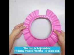 Bath towel cap is a type of cap used to dry hair after bathing. Baby Head Bath Cap For Shampoo Shower Visor Youtube