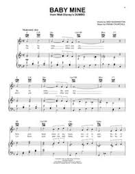 Download Baby Mine Sheet Music By Frank Churchill Sku Hx 252763 Baby Mine Digital Sheet Music Sheet Music