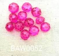 Manik-manik kristal kotak 6 mm warna white clear isi 12 pcs ...