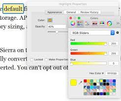 Well, adobe acrobat reader dc basically throws out quite a few annoyances in order to hinder productivity. Highlight Colors In Preview Are Too Dark Apple Community