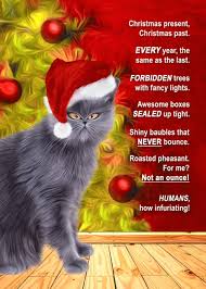 Funny From The Cat Christmas Grumbles And Silly Poem Card Ad Ad Christmas Cat Funny Grumbles Christmas Cats Cat Poems Cats