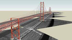 En 1960, encore sous la dictature de salazar, la décision est prise de faire un pont sur le tage.cette tâche est confiée aux américains de l'american bridge avec l'aide de onze sociétés locales 1.l'acier provient de la united states steel export company. Ponte 25 De Abril 3d Warehouse