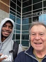 Gonzaga basketball fan encounters someone at game