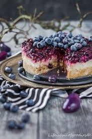 Heidelbeerkuchen Mit Cremefullung Und Mandelboden Life Is Full Of Goodies Rezept Heidelbeeren Kuchen Heidelbeerkuchen Blaubeerkuchen