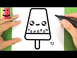 Comment Dessiner Une Glace Pasteque Kawaii Tuto Dessin Youtube En 2020 Dessin Glace Comment Dessiner Dessin Anniversaire