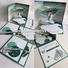 Explosionsbox Zur Jugendweihe Mit Fallschirmsprung Stampin Up Gutschein Basteln Fallschirmsprung Tandemsprung Explosionsbox