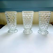Vintage Whitehall Pedestal Iced Tea Glass Set of 3