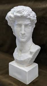 David Plaster Bust