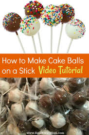 Video instructions for making cake balls