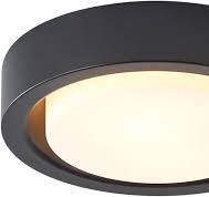 MIAOMEIO 13 Inch Flush Mount Ceiling Light,Black Finish ...